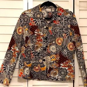 Chico’s Cotton Printed Jacket